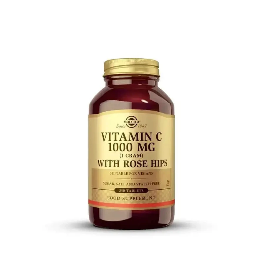 Солгар Плоди шипшини 1000 мг, 250 таблеток: ціни та характеристики