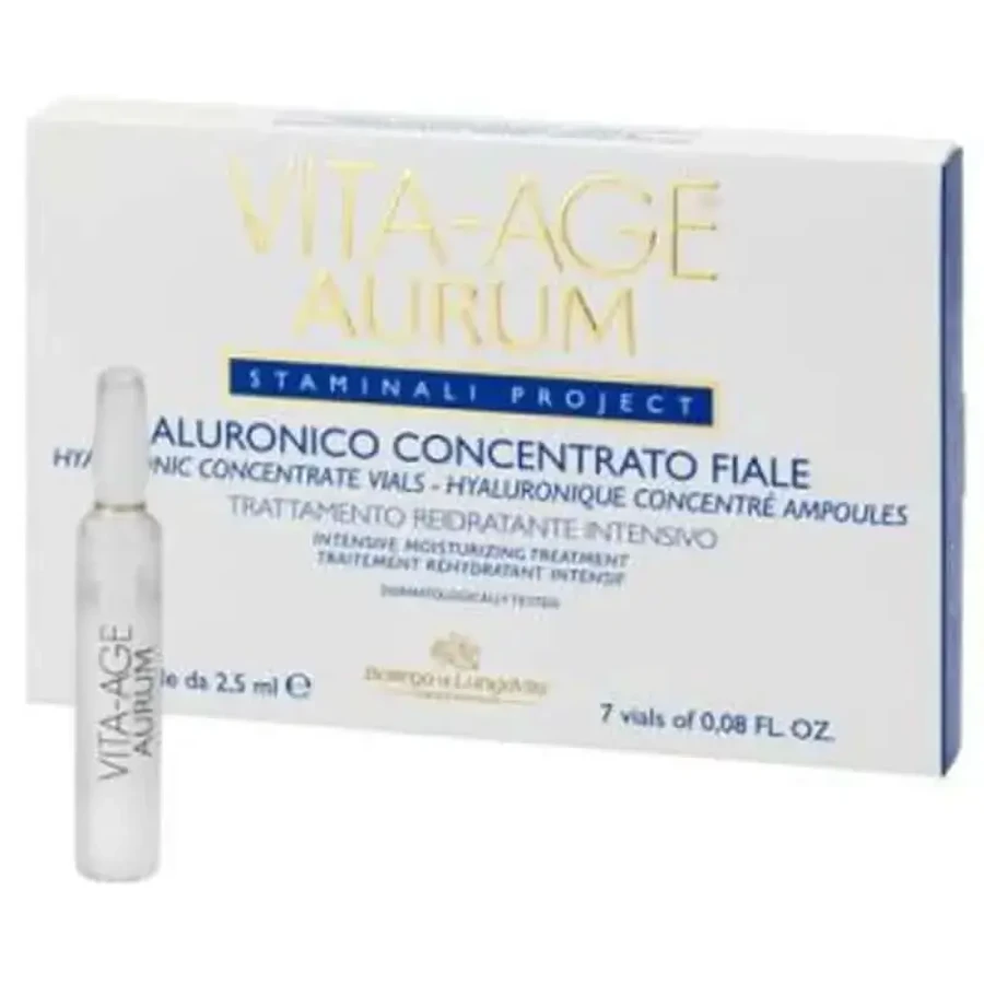 Ампули з гіалуроновою кислотою Bottega Di Lungavita Vita-Age Aurum Aurum 7Amp: ціни та характеристики