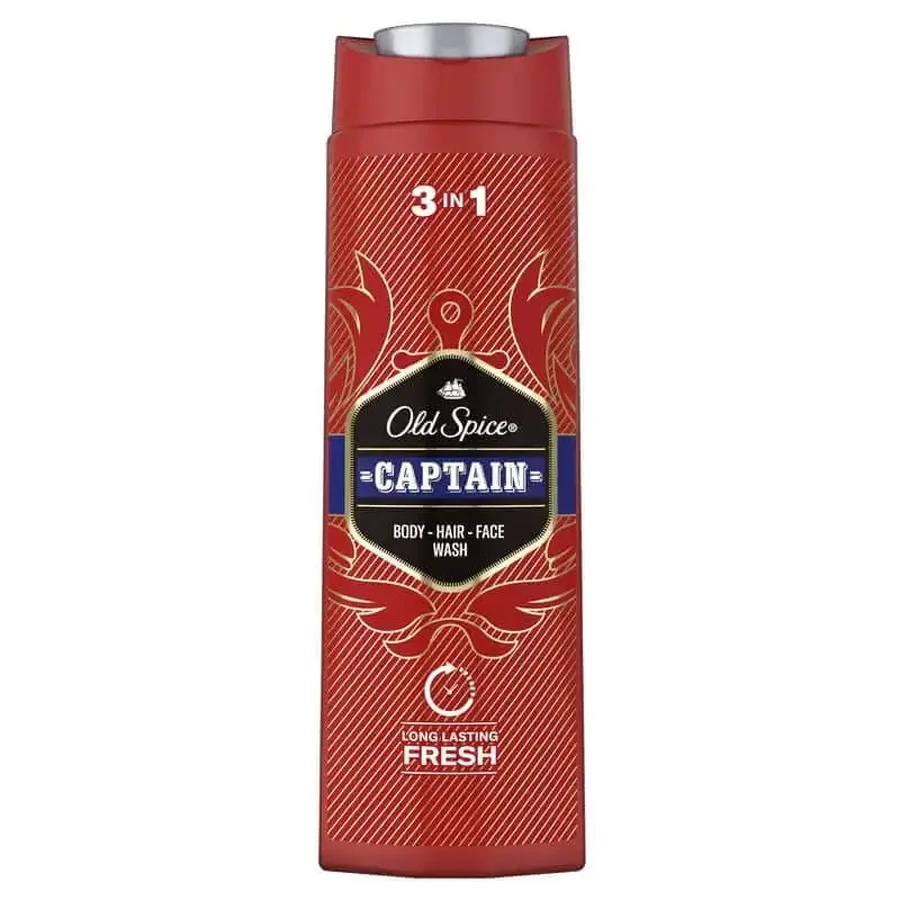 Old Spice Капітан 2 в 1 гель для душу та шампунь 400 мл: ціни та характеристики