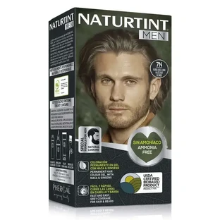 Naturtint Men Перманентное окрашивание волос и бороды для мужчин без аммиака 7N - Фундучный блондин