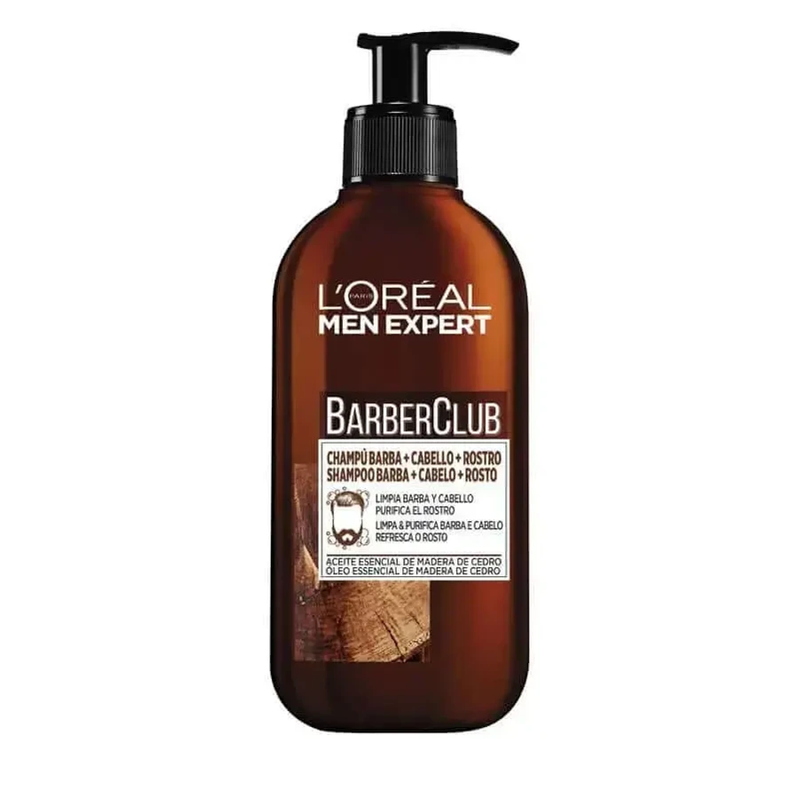 Шампунь L'Oréal Paris Men Expert Barber Club 3 в 1: борода + волосся + обличчя 200 мл: ціни та характеристики