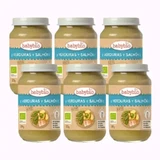 Babybio Menu Tradition Salmon, упаковка 6 x 200 грамм