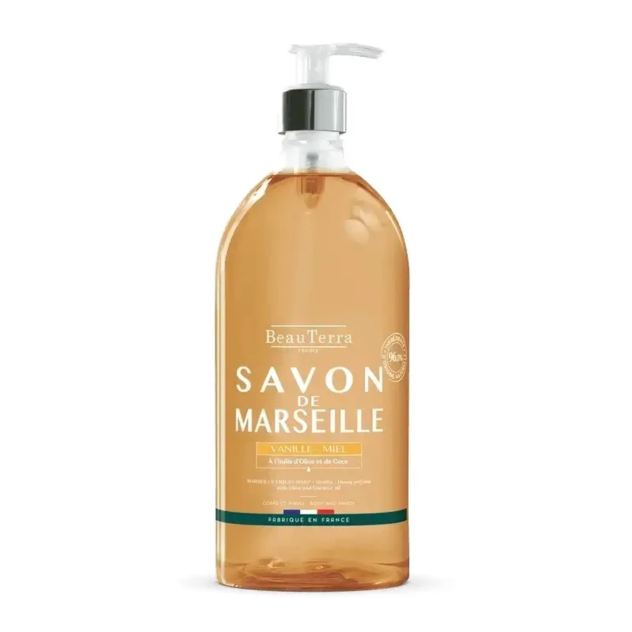 Beauterra Marseille Soaps Мило Марсельське мило Ваніль та мед, 1000 мл: ціни та характеристики
