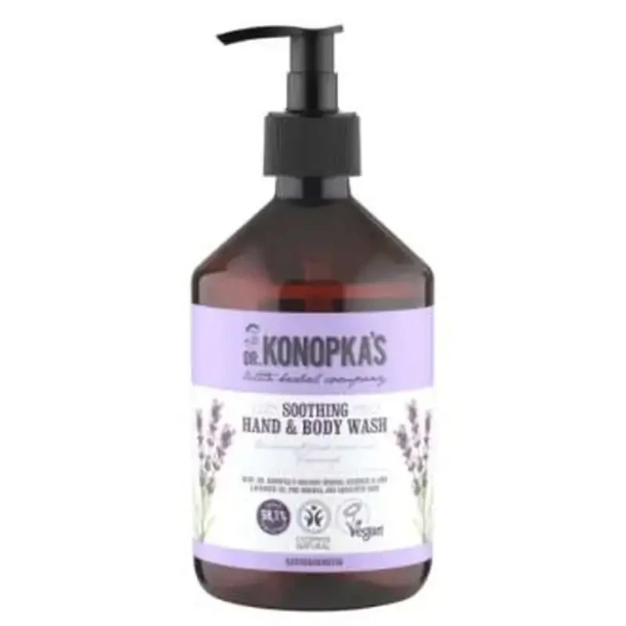 Заспокійливий гель для душу та тіла Dr. Konopka's Soothing Hand & Body Wash 500мл. Веганський: ціни та характеристики