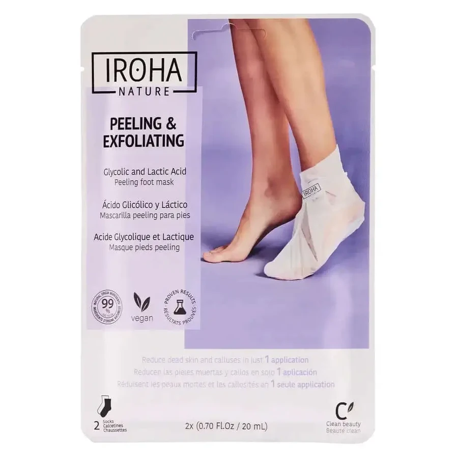 Відлущувальна маска та скраб Iroha Nature Corporal Socks Peeling & Exfoliating Mask & Scrub, 20 мл: ціни та характеристики