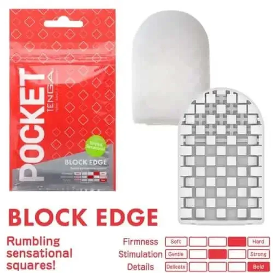 Кишеньковий мастурбатор Tenga Blocked Edge Кишеньковий мастурбатор: ціни та характеристики