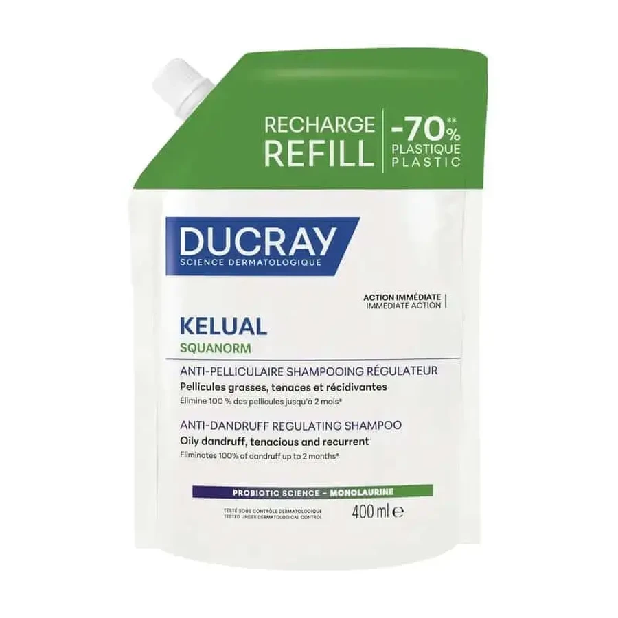 Ducray Kelual Squanorm Ch C Grease Eco Refill, 400 мл: цены и характеристики