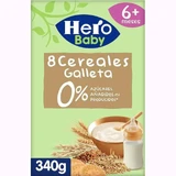 Hero Baby Cereal Сухарики 8 злаків з бісквітом 340г