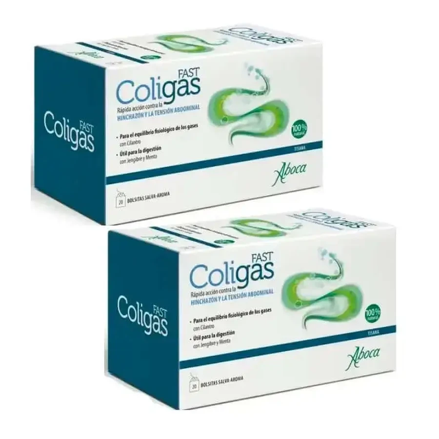 Aboca Coligas Быстрые тизаны, 2х20 пакетиков: цены и характеристики