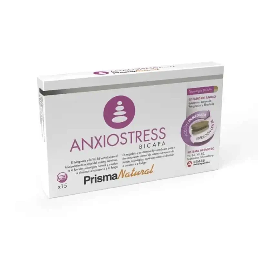 Prisma Natural Anxio-Stress Bicapa, 15 таблеток: цены и характеристики