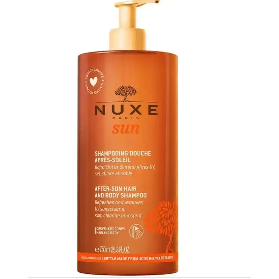 Nuxe Sun After Sun Shower Shampoo для тела и волос Jumbo Format, 750 мл: цены и характеристики
