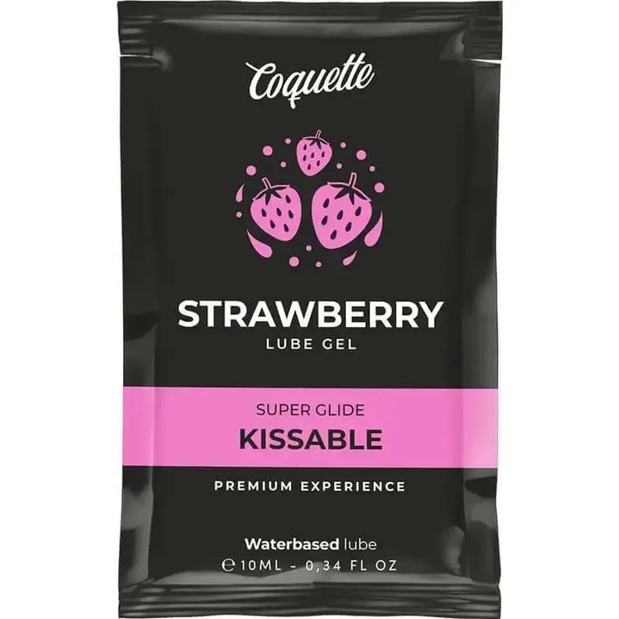 Coquette Cosmetics Desire Pocket Kissable Лубрикант на водній основі полуниця 10 мл: ціни та характеристики