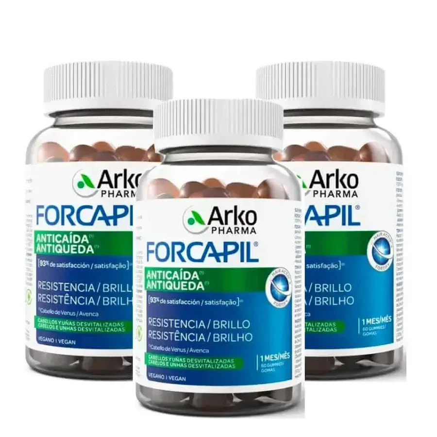 Arkopharma Forcapil против выпадения волос, упаковка 3 x 60 жевательных конфет: цены и характеристики