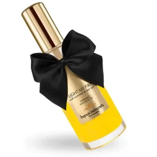 Зігріваюча масажна олія з ароматом карамелі Bijoux Love Cosmetiques