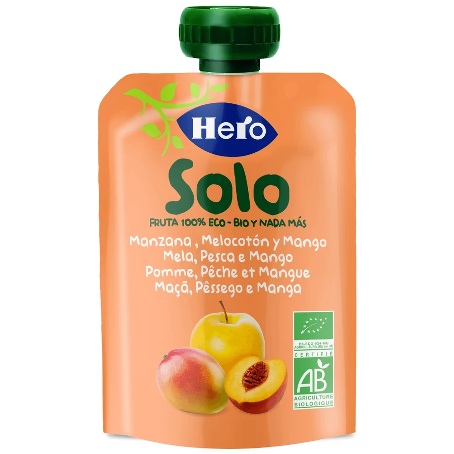 Hero Baby Hero Baby Sachet Solo Apple Peach & Mango Eco Hb Solo 100G: ціни та характеристики