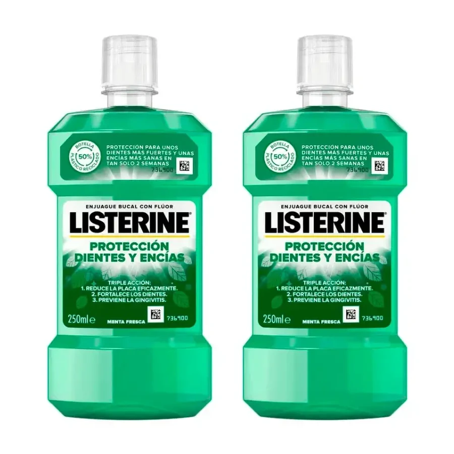 Listerine Duplo - Ополіскувач для порожнини рота для зубів і ясен, 2 x 250 мл: ціни та характеристики