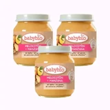 Babybio Персик-яблоко, упаковка 3 x 130 г