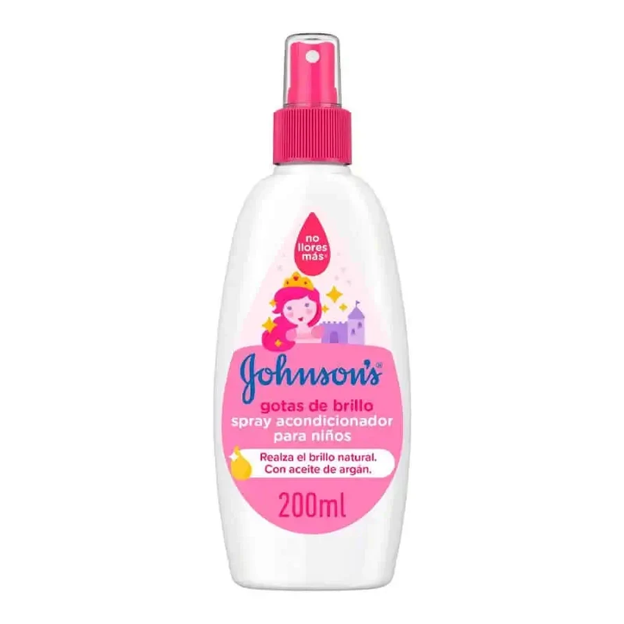 Детский кондиционер-спрей Johnson's Baby Shine Drops, более блестящие, гладкие, шелковистые волосы, 200 мл: цены и характеристики