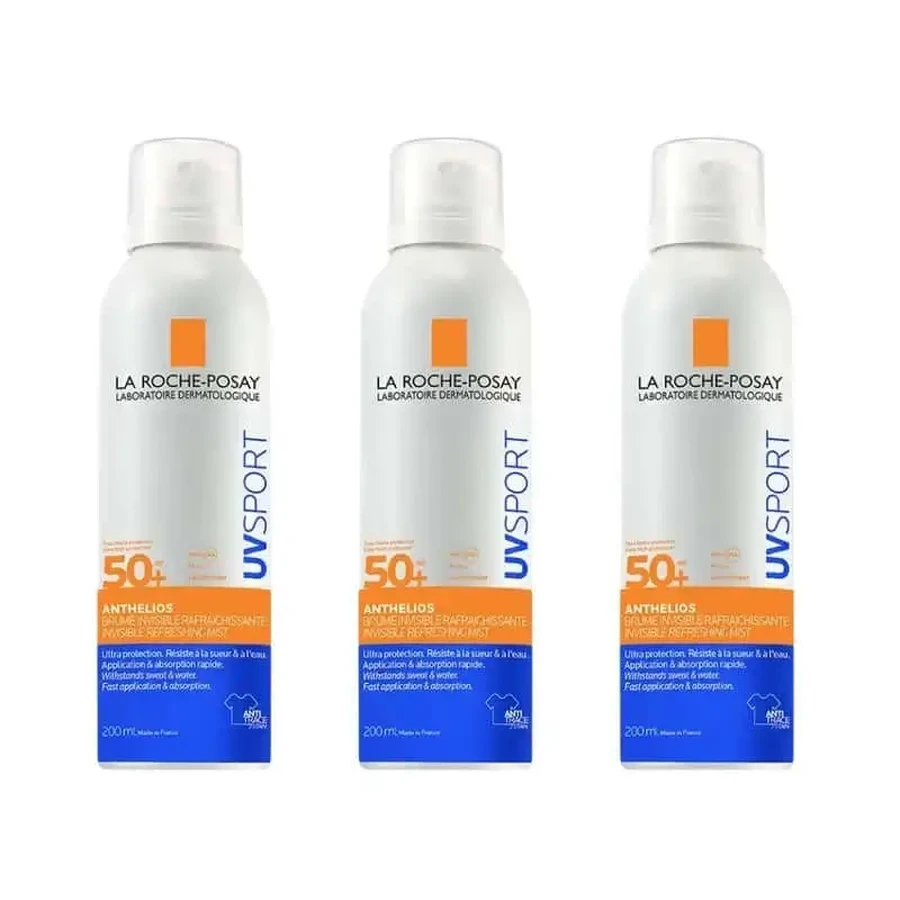 La Roche Posay Anthelios Uv Sport Невидимий охолоджуючий серпанок Spf50+, 3X200 мл: ціни та характеристики