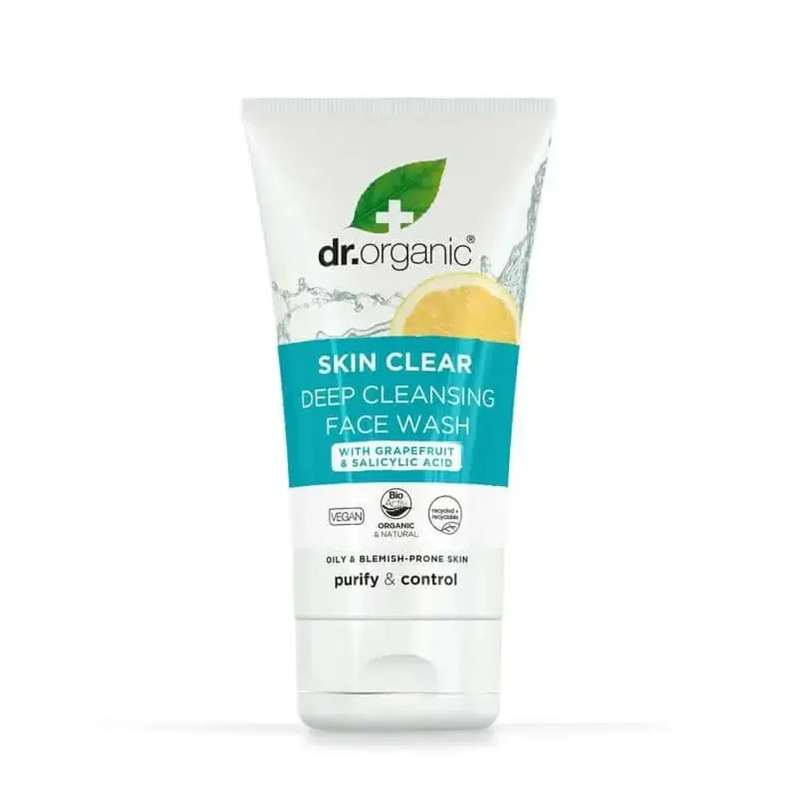 Dr.Organic Skin Очищуючий засіб для обличчя для жирної та схильної до акне шкіри, 125 мл: ціни та характеристики