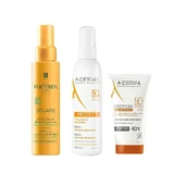 A-Derma Exomega Ctrl Cream Spf 50+ 150Ml Ad + Захисний сонцезахисний спрей Spf50+ 200 Ml + Захисний сонцезахисний флюїд Kpf 50⁺ 100 Ml