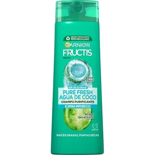 Garnier Fructis Pure Шампунь на свіжій кокосовій воді для нормального, жирного волосся та сухих кінчиків 300 мл