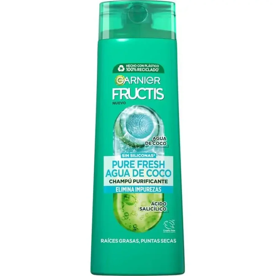 Garnier Fructis Pure Fresh Coconut Water Shampoo для нормальных, жирных корней и сухих кончиков 300 мл: цены и характеристики