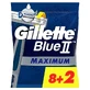 Gillette Blue Ii Max одноразовые бритвы X10, 2 лезвия смазывающий гель