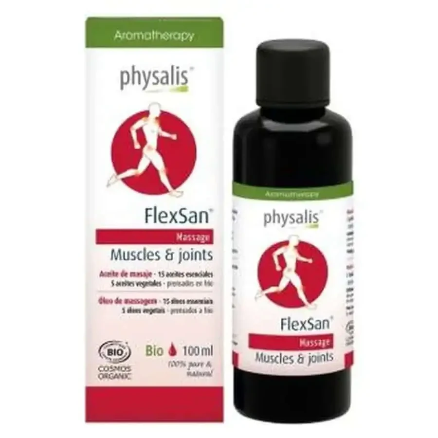 Олія для масажу м'язів та суглобів Physalis Flexsan 100M: ціни та характеристики