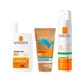 La Roche Posay Pack Anthelios Uvmune 400 Флюїд Spf50+ 50мл + Зволожуючий крем для шкіри обличчя Spf50+ 200мл + Міст для обличчя Spf50 75мл