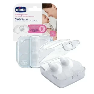 Силіконова накладка на соски Chicco Nipple Shield Silicone Skintoskin, розмір M/L 2 одиниці