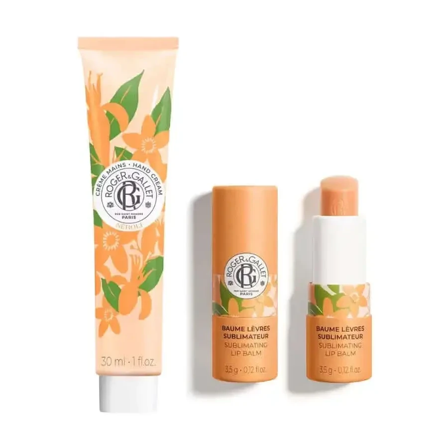 Roger & Gallet Неролі крем для рук + ванільний бальзам для губ набір: ціни та характеристики