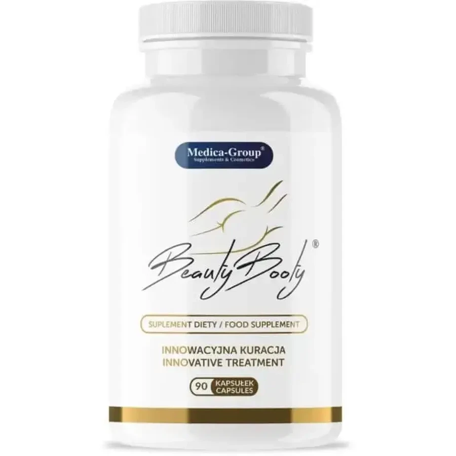 Medica Group Beautybooty Натуральна харчова добавка для зміцнення сідниць та догляду за шкірою, 90 капсул: ціни та характеристики