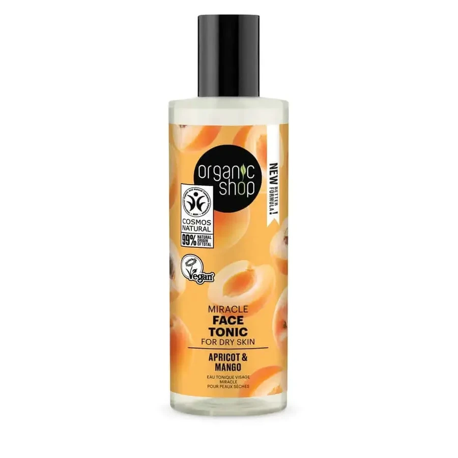 Organic Shop Чудо-тоник для сухой кожи лица Абрикос и Манго от Organic Shop, 150 мл: цены и характеристики