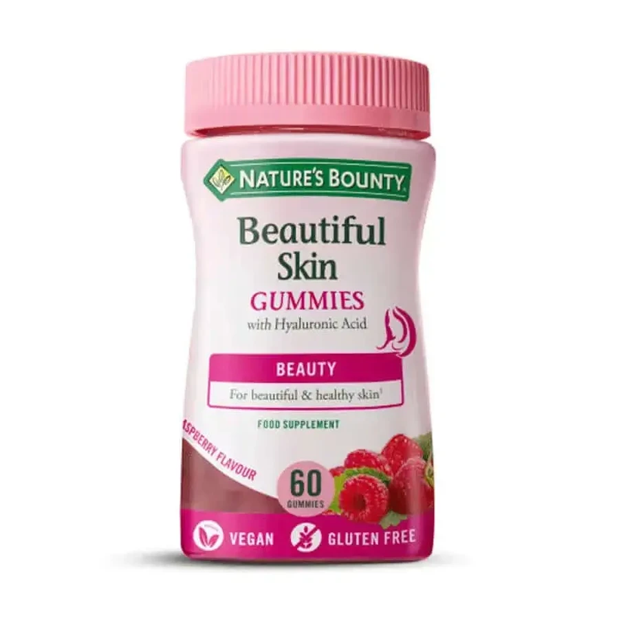 Nature's Bounty Гумки для красивої шкіри з гіалуроновою кислотою 60 гумок: ціни та характеристики