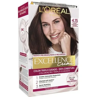 L'Oréal Paris Excellence Крем-фарба для перманентного фарбування волосся - відтінок 4.15 Крижаний темно-коричневий