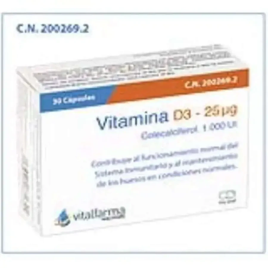 Vitalfarma Вітамін D3 25 мг (1000 МО) 30 капс.: ціни та характеристики