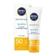 NIVEA Sun SPF50 Sensitive Солнцезащитный крем для лица с чувствительной кожей, 50 мл