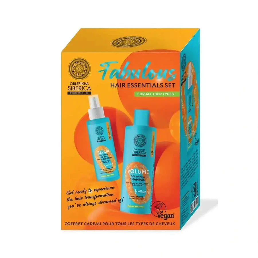 Natura Siberica Fabulous Hair Essentials Set Volumising Shampoo, 400 Ml + Multifunction Serum, 200 Ml: цены и характеристики