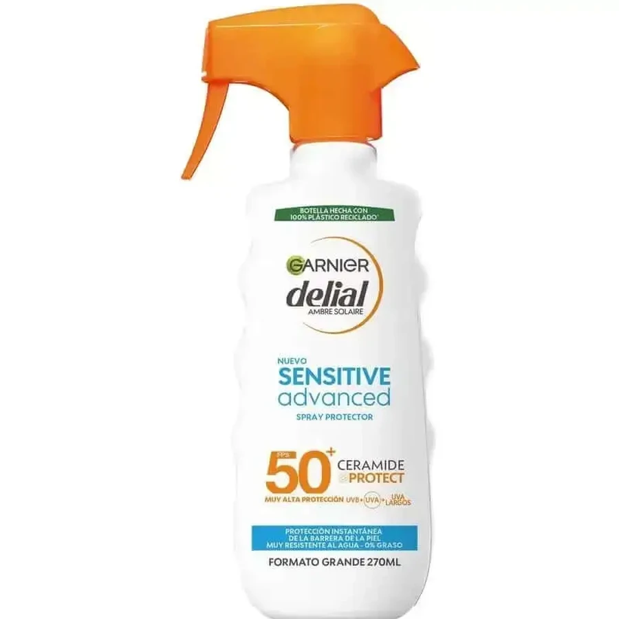 Garnier Delial Delial Sensitive Advanced Ip50+ Солнцезащитный спрей для светлой, чувствительной и нетерпимой к солнцу кожи, 270 мл: цены и характеристики