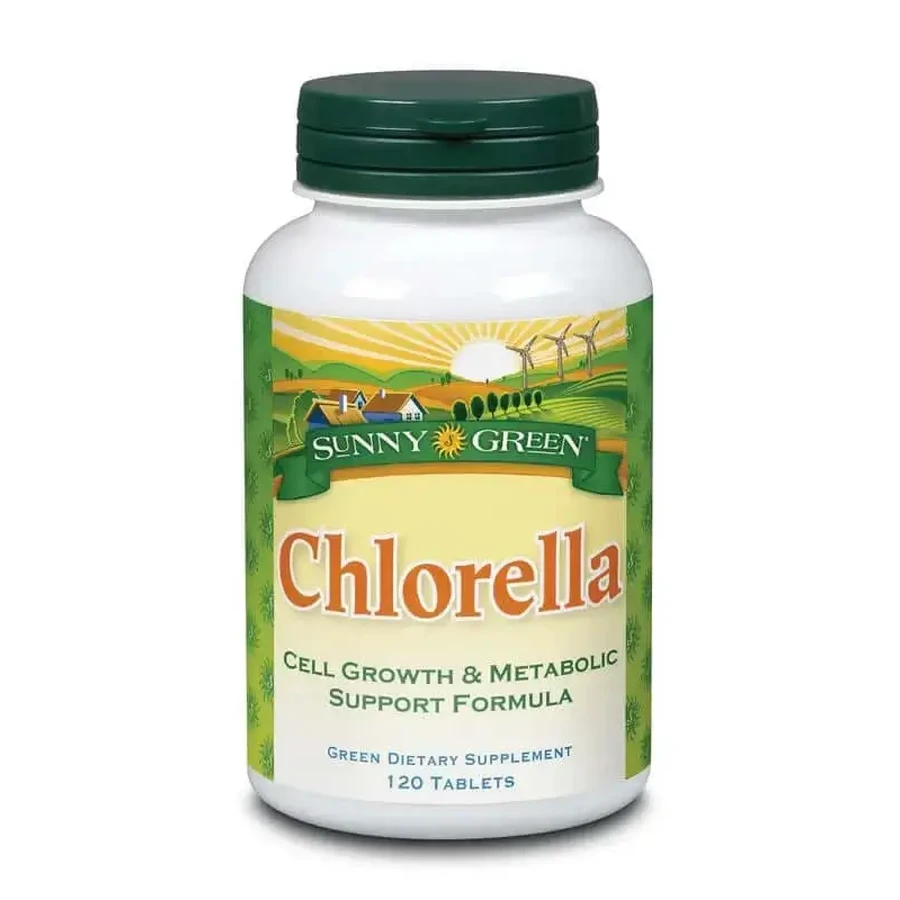 Solaray Chlorella Sunny Green, 120 таблеток 1500 мг: цены и характеристики