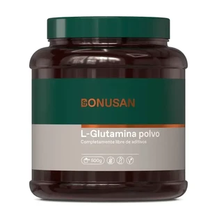 Bonusan L-глютамин порошок, 500 грамів порошку