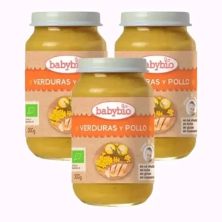 Babybio Меню Традиційне куряче філе, упаковка 3 х 200 грамів