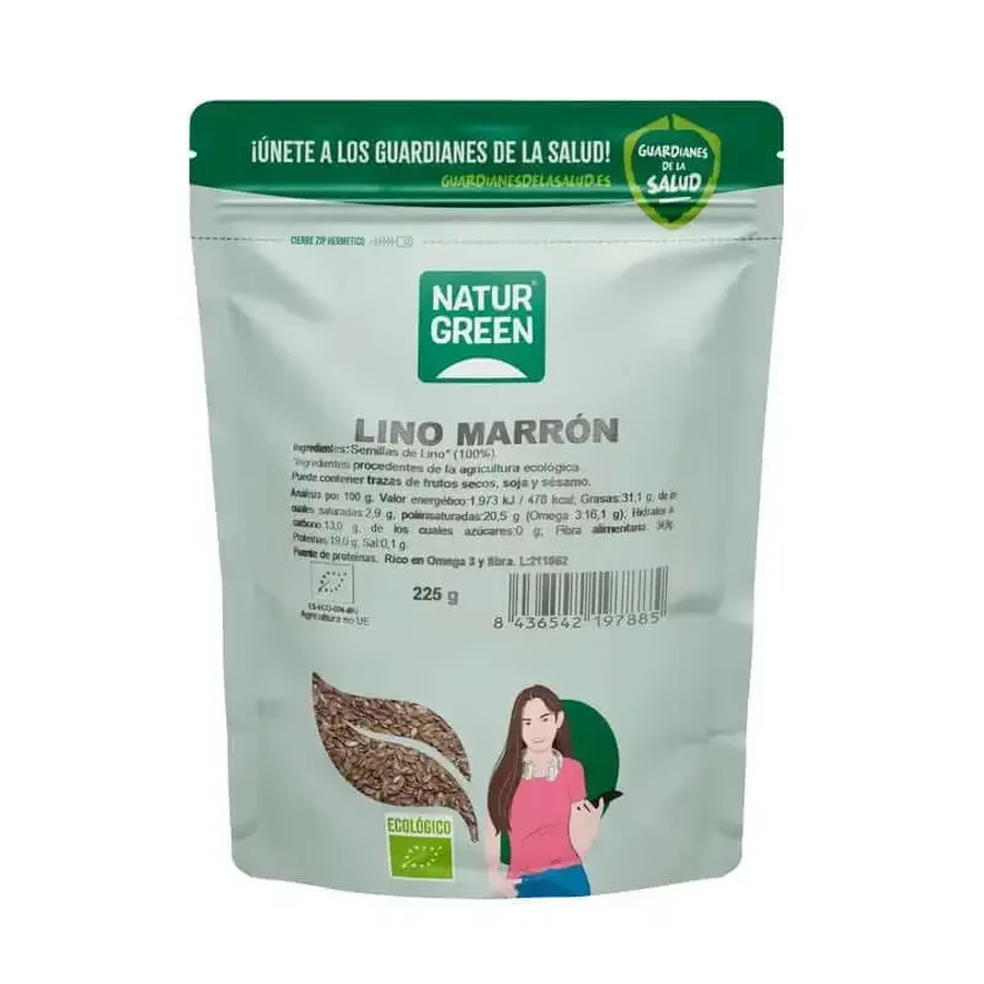 NaturGreen Коричневое льняное семя Био 225 г: цены и характеристики