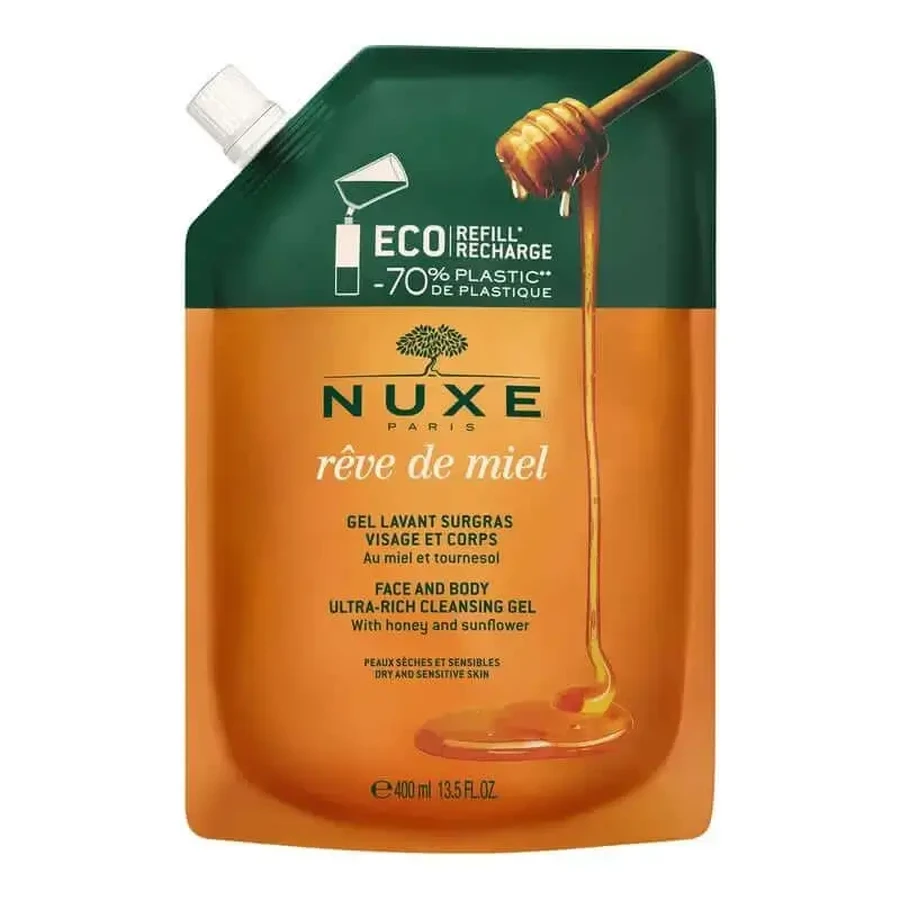 Nuxe Rêve De Miel® Дерматологічний очищувальний гель Eco-Refill 400 мл: ціни та характеристики
