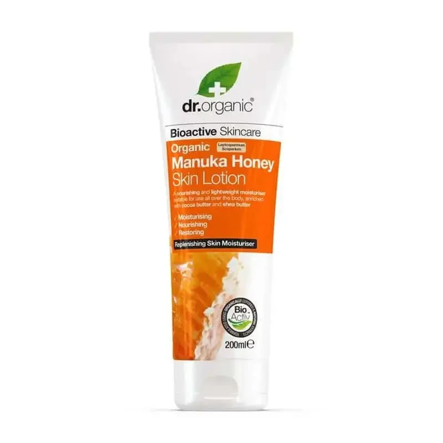 Медовий лосьйон для тіла Dr. Organic Manuka 200 мл: ціни та характеристики