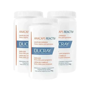 Ducray Пищевая добавка от выпадения волос Anacaps Reactiv, упаковка 3 x 90 таблеток