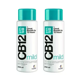 Cb12 Mild Mouthwash Mild Mint Flavored Halitosis Mouthwash, 2X250 Ml