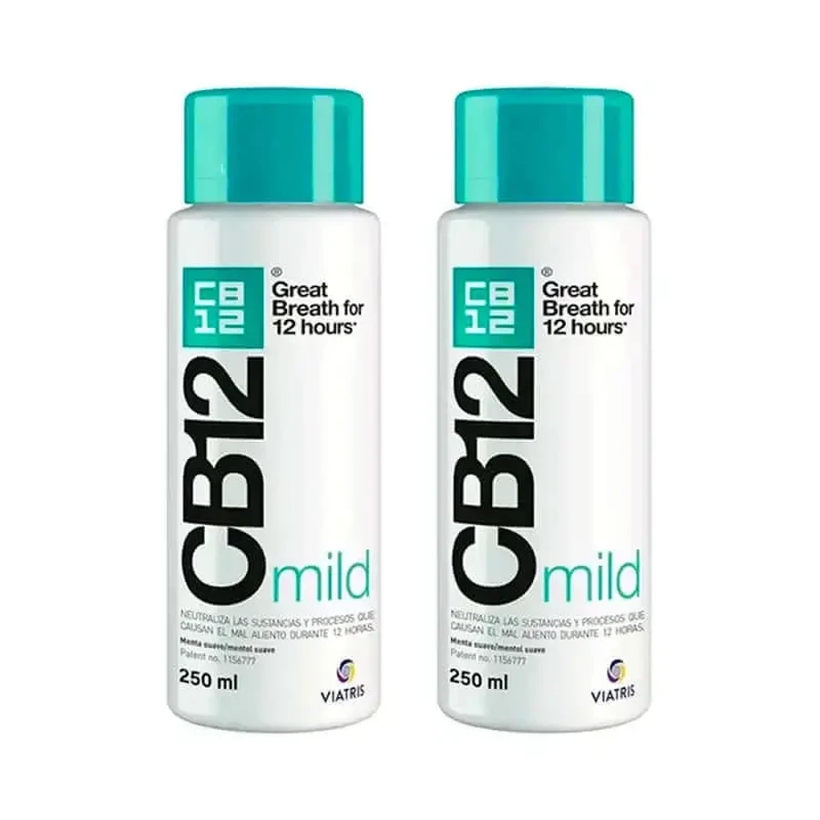 Cb12 Mild Mouthwash Mild Mint Flavored Halitosis Mouthwash, 2X250 Ml: цены и характеристики