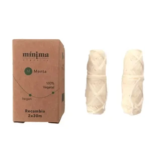 Minima Organics Кукурудзяна / веганська зубна нитка - 30 м х 2